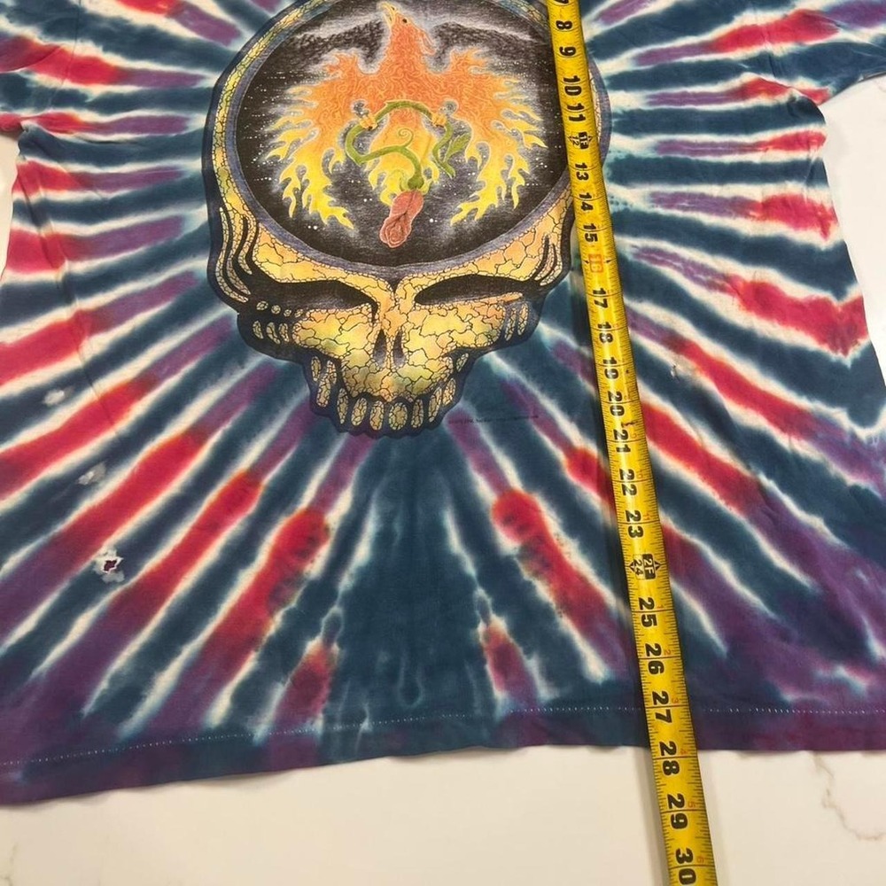 Grateful Dead T Shirt Mens XL 1996 Phoenix Steal Your Face Tie Dye Not Fade Away - Picture 5 of 6